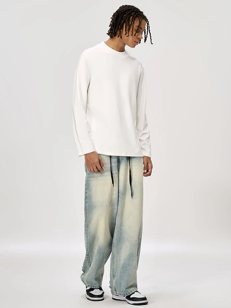 Men's Long-Sleeve Round Neck T-Shirt, Loose And Skin-Friendly Base Layer(Mens Long Sleeve Round Neck T Shirt Loose And Skin Friendly Base Layer) 4 Men's Long-Sleeve Round Neck T-Shirt, Loose And Skin-Friendly Base Layer(Mens Long Sleeve Round Neck T Shirt Loose And Skin Friendly Base Layer) - Image 4