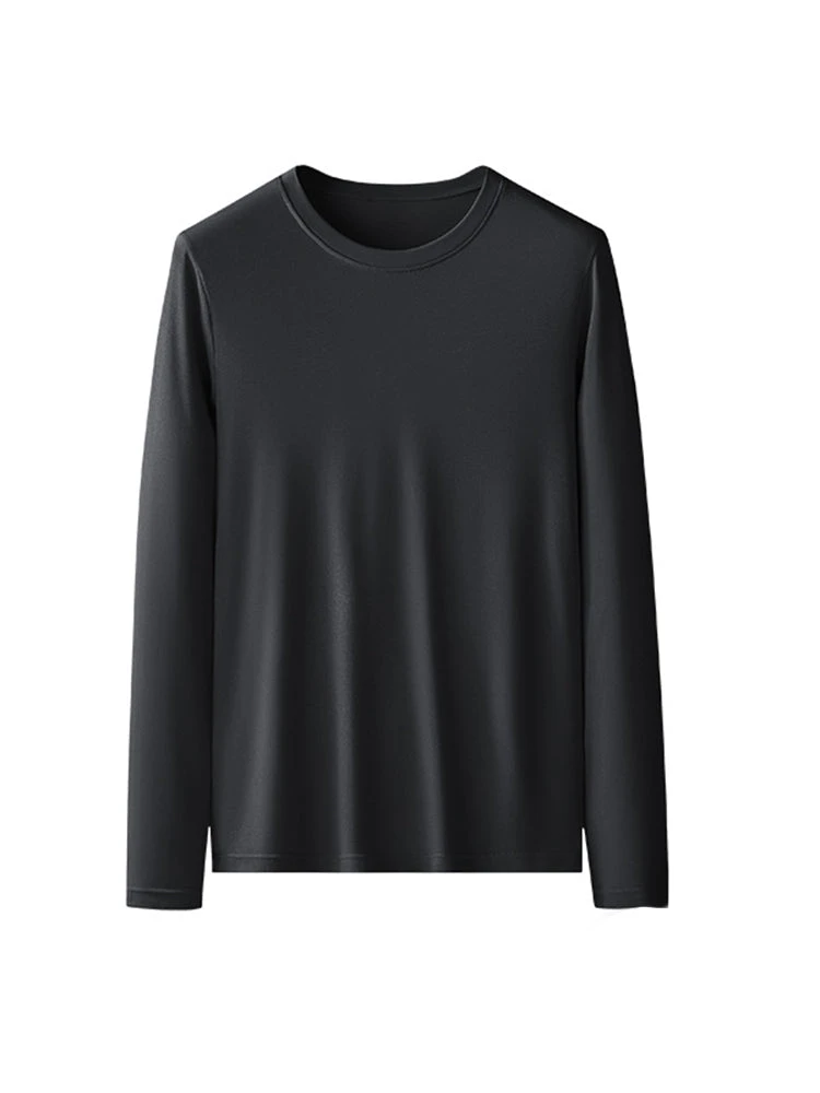 Men's Double-sided Modal Long-sleeved Solid Color T-shirt(Mens Double Sided Modal Long Sleeved Solid Color T Shirt) 16 Men's Double-sided Modal Long-sleeved Solid Color T-shirt(Mens Double Sided Modal Long Sleeved Solid Color T Shirt) - Image 16