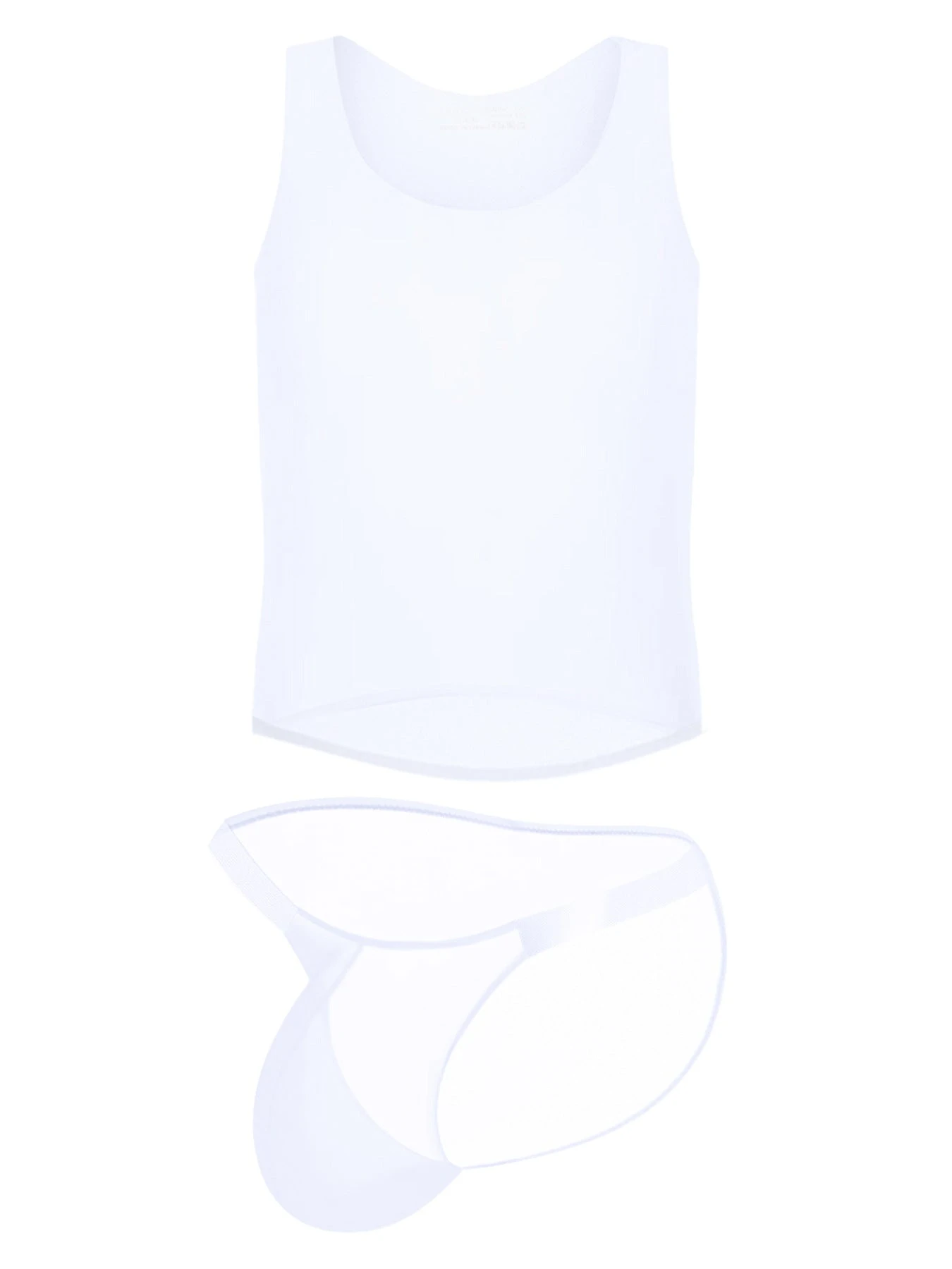 Men's High Stretch Solid-colored Ice Silk Vest & Briefs(Mens High Stretch Solid Colored Ice Silk Vest Briefs) 20 Men's High Stretch Solid-colored Ice Silk Vest & Briefs(Mens High Stretch Solid Colored Ice Silk Vest Briefs) - Image 20