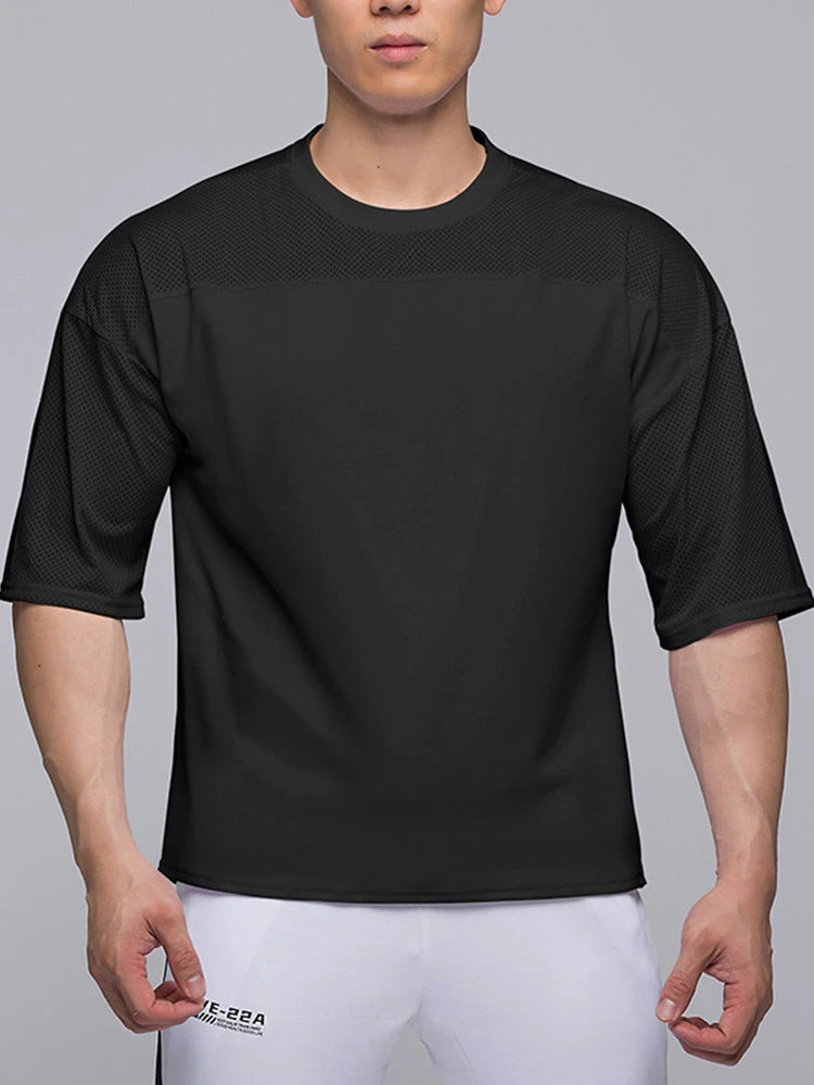 Men's Stretchy Breathable Mesh Short-Sleeve Shirt Sports Running Casual Top T-Shirt(Mens Stretchy Breathable Mesh Short Sleeve Shirt Sports Running Casual Top T Shirt) 14 Men's Stretchy Breathable Mesh Short-Sleeve Shirt Sports Running Casual Top T-Shirt(Mens Stretchy Breathable Mesh Short Sleeve Shirt Sports Running Casual Top T Shirt) - Image 14