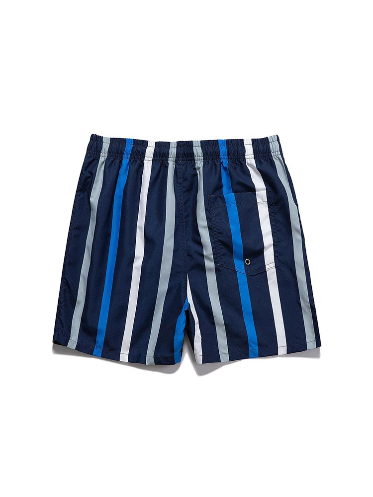 Men’s Striped Print Drawstring Board Shorts(Men S Striped Print Drawstring Board Shorts) 5 Men’s Striped Print Drawstring Board Shorts(Men S Striped Print Drawstring Board Shorts) - Image 5