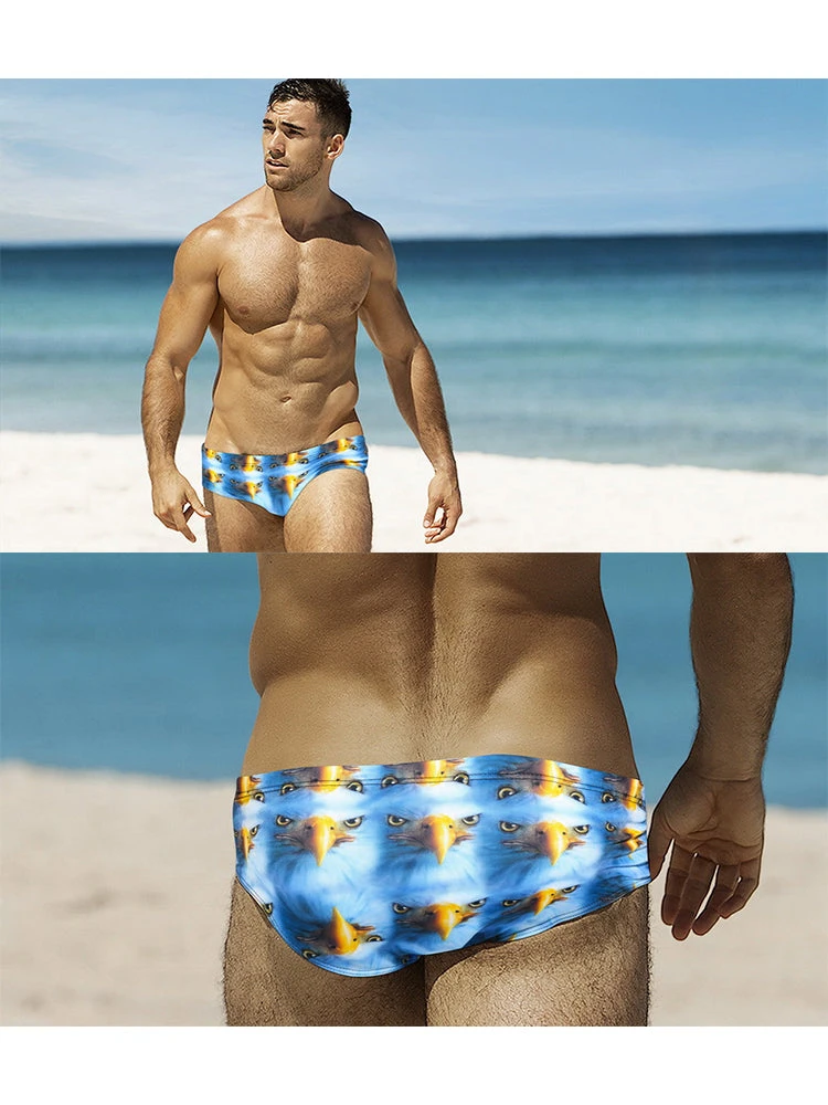 Men's Low-Rise Stylish Print Swim Briefs(Mens Low Rise Stylish Print Swim Briefs) 10 Men's Low-Rise Stylish Print Swim Briefs(Mens Low Rise Stylish Print Swim Briefs) - Image 10