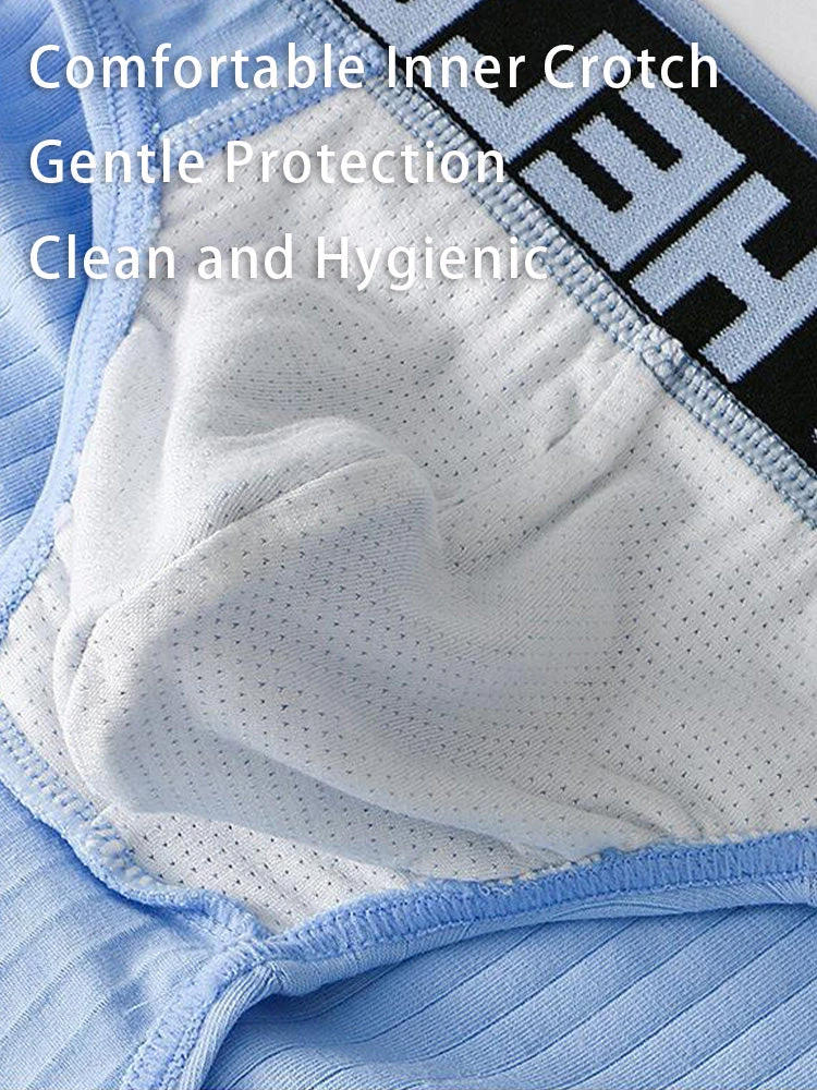 Men's Cotton Ribbed Breathable Briefs With 3D Pouch(Mens Cotton Ribbed Breathable Briefs With 3d Pouch) 2 Men's Cotton Ribbed Breathable Briefs With 3D Pouch(Mens Cotton Ribbed Breathable Briefs With 3d Pouch) - Image 2
