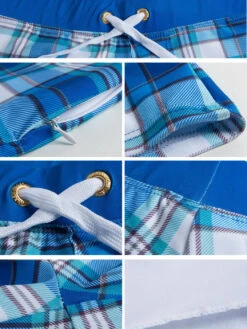 Men's Drawstring Plaid Swim Shorts With Pockets(Mens Drawstring Plaid Swim Shorts With Pockets) 20 Men's Drawstring Plaid Swim Shorts With Pockets(Mens Drawstring Plaid Swim Shorts With Pockets) -Mr Saker 1 31 f09aff06 0d06 4c10 9172 ce30b1555480