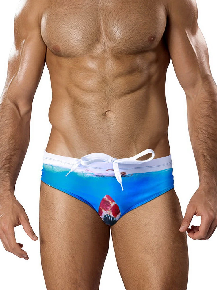 Men's Low-Rise Sexy Stylish Print Swim Briefs(Mens Low Rise Sexy Stylish Print Swim Briefs) 14 Men's Low-Rise Sexy Stylish Print Swim Briefs(Mens Low Rise Sexy Stylish Print Swim Briefs) - Image 14