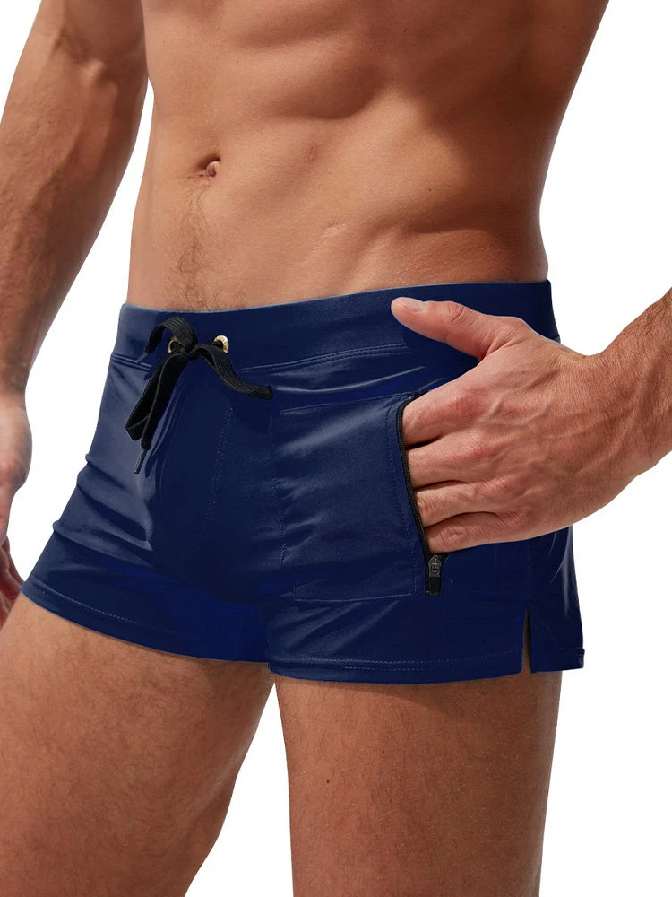 Men's Zippered Pocket Design Moisture-Wicking Swim Shorts & Trunks(Mens Zippered Pocket Design Moisture Wicking Swim Shorts Trunks) 16 Men's Zippered Pocket Design Moisture-Wicking Swim Shorts & Trunks(Mens Zippered Pocket Design Moisture Wicking Swim Shorts Trunks) - Image 16