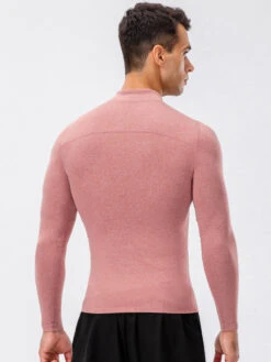 High Stretch Tight Sports Collar Long Sleeves For Men(High Stretch Tight Sports Collar Long Sleeves For Men) -Mr Saker 1 38