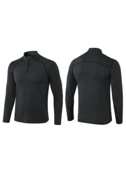 Men's Zip-Up Sports Long Sleeve Shirt(Mens Zip Up Long Sleeve T Shirt) -Mr Saker 1 39 a76d7473 10a8 4bab 93ee cd5af923bc07