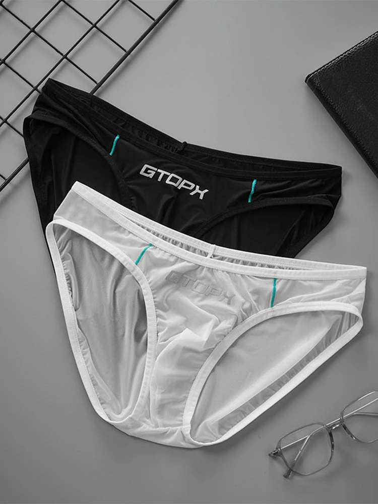 2 Pack Men's Sexy Stretch Sheer Sport Bikini – Lightweight & Breathable(2 Pack Mens Ice Silk Single Layer U Convex Low Rise Sexy Semi Transparent Bikini) 15 2 Pack Men's Sexy Stretch Sheer Sport Bikini – Lightweight & Breathable(2 Pack Mens Ice Silk Single Layer U Convex Low Rise Sexy Semi Transparent Bikini) - Image 15