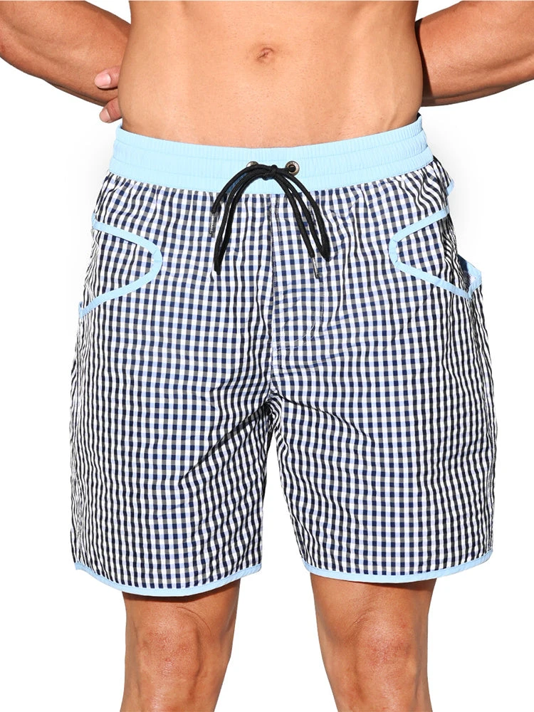 Men's Lightweight Moisture-Wicking Checkered Board Shorts(Mens Lightweight Moisture Wicking Checkered Board Shorts) 16 Men's Lightweight Moisture-Wicking Checkered Board Shorts(Mens Lightweight Moisture Wicking Checkered Board Shorts) - Image 16
