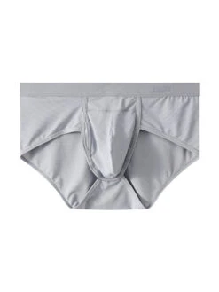 4 Pack Men's Large Pouch Separation Ice Silk Briefs(4 Pack Mens Large Pouch Separation Ice Silk Briefs)