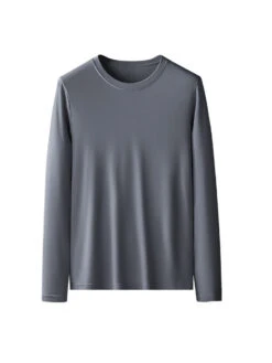 Men's Double-sided Modal Long-sleeved Solid Color T-shirt(Mens Double Sided Modal Long Sleeved Solid Color T Shirt) 36 Men's Double-sided Modal Long-sleeved Solid Color T-shirt(Mens Double Sided Modal Long Sleeved Solid Color T Shirt) -Mr Saker 1 3 8ced28b7 d28e 4b6f 9204 1eec5d74f19d