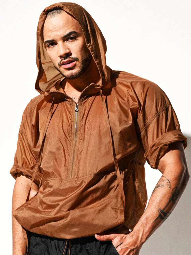 Men’s Half Sleeve Hooded Activewear Tops(Men S Half Sleeve Hooded Activewear Tops) 15 Men’s Half Sleeve Hooded Activewear Tops(Men S Half Sleeve Hooded Activewear Tops) - Image 15