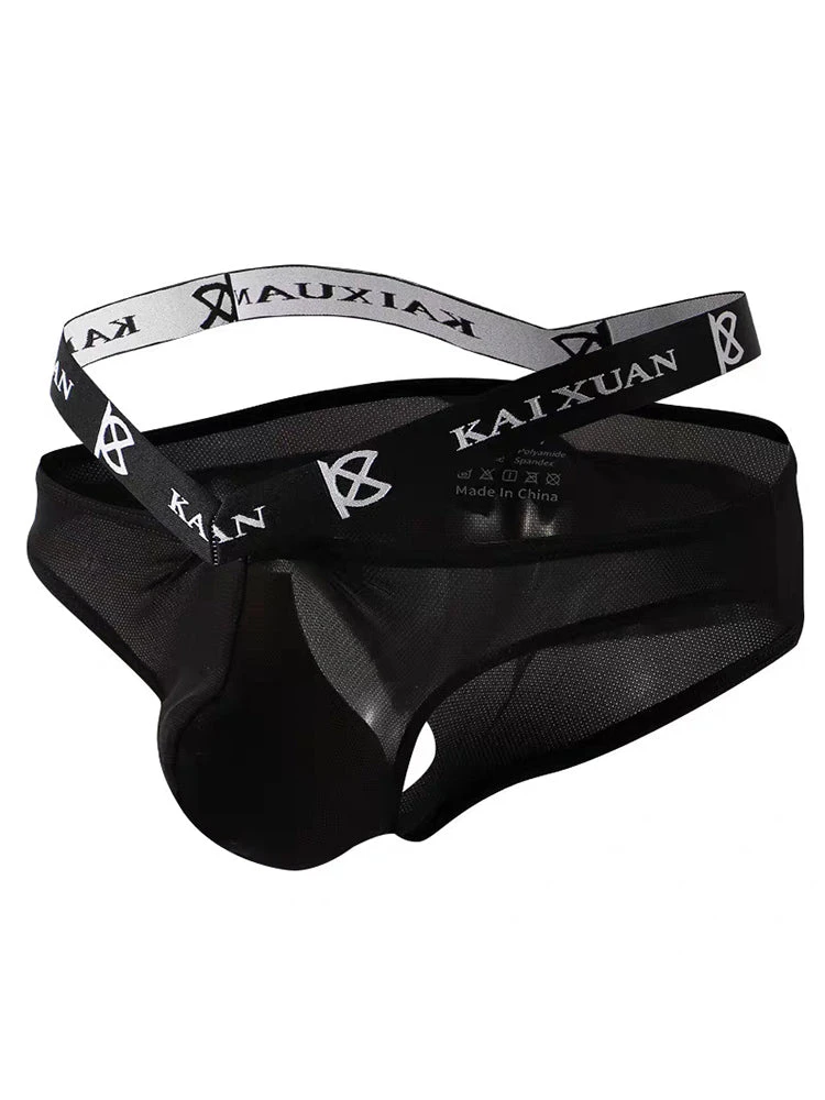 3 Pack Men's Lightweight Mesh Stretch Briefs With Dual Waistband(3 Pack Mens Sexy Ice Silk Mesh Breathable Erotic Briefs) 17 3 Pack Men's Lightweight Mesh Stretch Briefs With Dual Waistband(3 Pack Mens Sexy Ice Silk Mesh Breathable Erotic Briefs) - Image 17