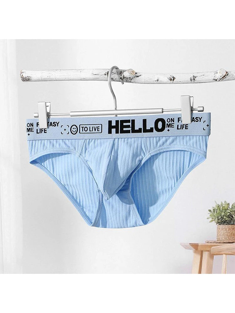 Men's Cotton Ribbed Breathable Briefs With 3D Pouch(Mens Cotton Ribbed Breathable Briefs With 3d Pouch) 1 Men's Cotton Ribbed Breathable Briefs With 3D Pouch(Mens Cotton Ribbed Breathable Briefs With 3d Pouch)