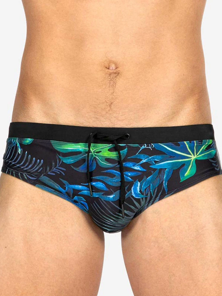 Men's Retro Print Casual Beach Swim Briefs(Mens Retro Print Casual Beach Swim Briefs) 2 Men's Retro Print Casual Beach Swim Briefs(Mens Retro Print Casual Beach Swim Briefs) - Image 2