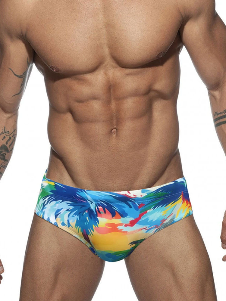 Men's 3D Pouch Ink Art Beach Swim Briefs(Mens 3d Pouch Ink Art Beach Swim Brief) 2 Men's 3D Pouch Ink Art Beach Swim Briefs(Mens 3d Pouch Ink Art Beach Swim Brief) - Image 2
