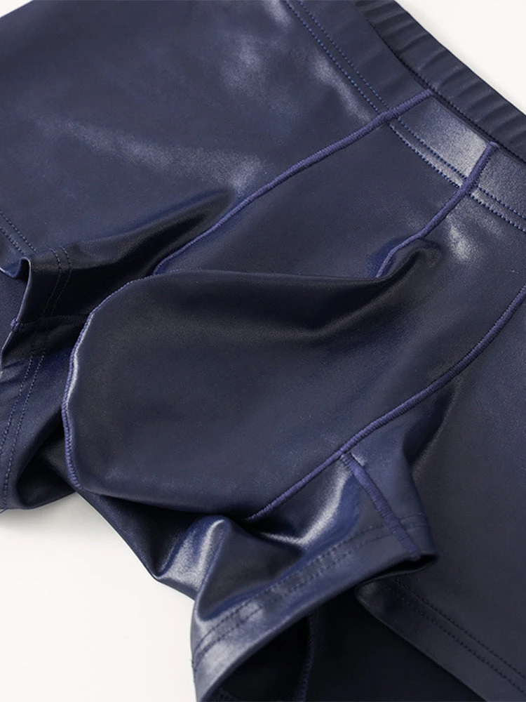 2 Pack Men's Big Pouch Performance Sexy Trunks(2 Pack Mens Leather Big Pouch Performance Sexy Trunks) 2 2 Pack Men's Big Pouch Performance Sexy Trunks(2 Pack Mens Leather Big Pouch Performance Sexy Trunks) - Image 2