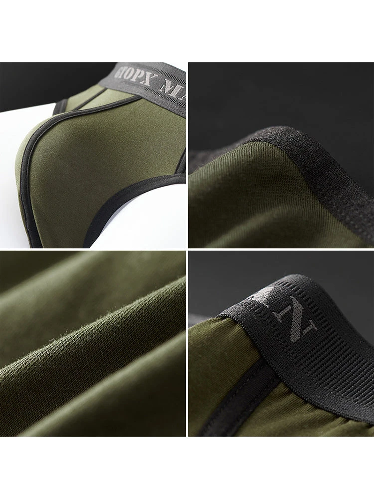 Men’s Spliced Lines U Convex Pouch Cotton Briefs(Simple Lines U Convex Large Cotton Pouch Briefs) 7 Men’s Spliced Lines U Convex Pouch Cotton Briefs(Simple Lines U Convex Large Cotton Pouch Briefs) - Image 7