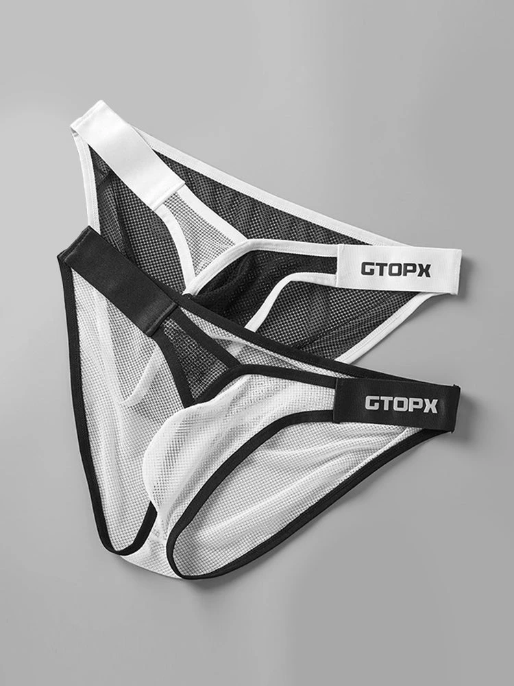 2 Pack Men's U-Pouch Sheer Mesh Briefs(2 Pack Mens U Pouch Sheer Mesh Briefs) 4 2 Pack Men's U-Pouch Sheer Mesh Briefs(2 Pack Mens U Pouch Sheer Mesh Briefs) - Image 4