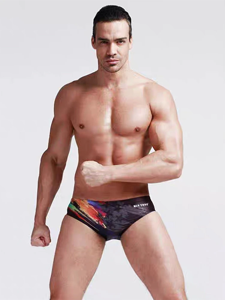Men's Youth Training Fashion Print Swim Brief(Mens Youth Training Fashion Print Swim Brief) 3 Men's Youth Training Fashion Print Swim Brief(Mens Youth Training Fashion Print Swim Brief) - Image 3