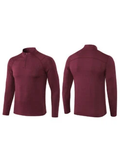 Men's Zip-Up Sports Long Sleeve Shirt(Mens Zip Up Long Sleeve T Shirt) -Mr Saker 1 43 37ca19d3 2f5c 408e 9e62 d2724cb6efb7