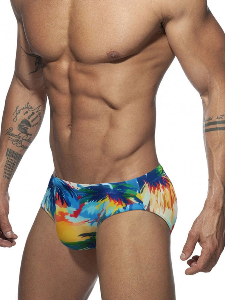 Men's 3D Pouch Ink Art Beach Swim Briefs(Mens 3d Pouch Ink Art Beach Swim Brief) 3 Men's 3D Pouch Ink Art Beach Swim Briefs(Mens 3d Pouch Ink Art Beach Swim Brief) - Image 3