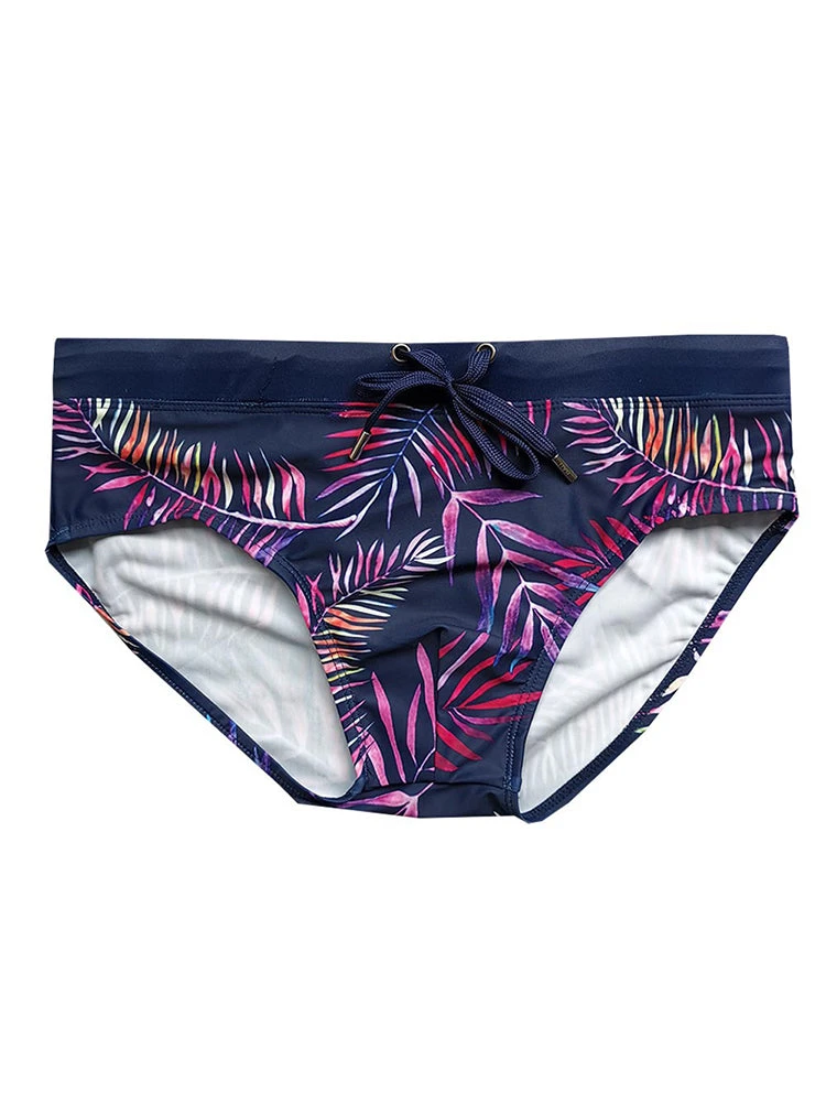 Gradient Leaf Print Men's Swimsuit Briefs(Gradient Leaf Print Mens Swimsuit Briefs) 5 Gradient Leaf Print Men's Swimsuit Briefs(Gradient Leaf Print Mens Swimsuit Briefs) - Image 5