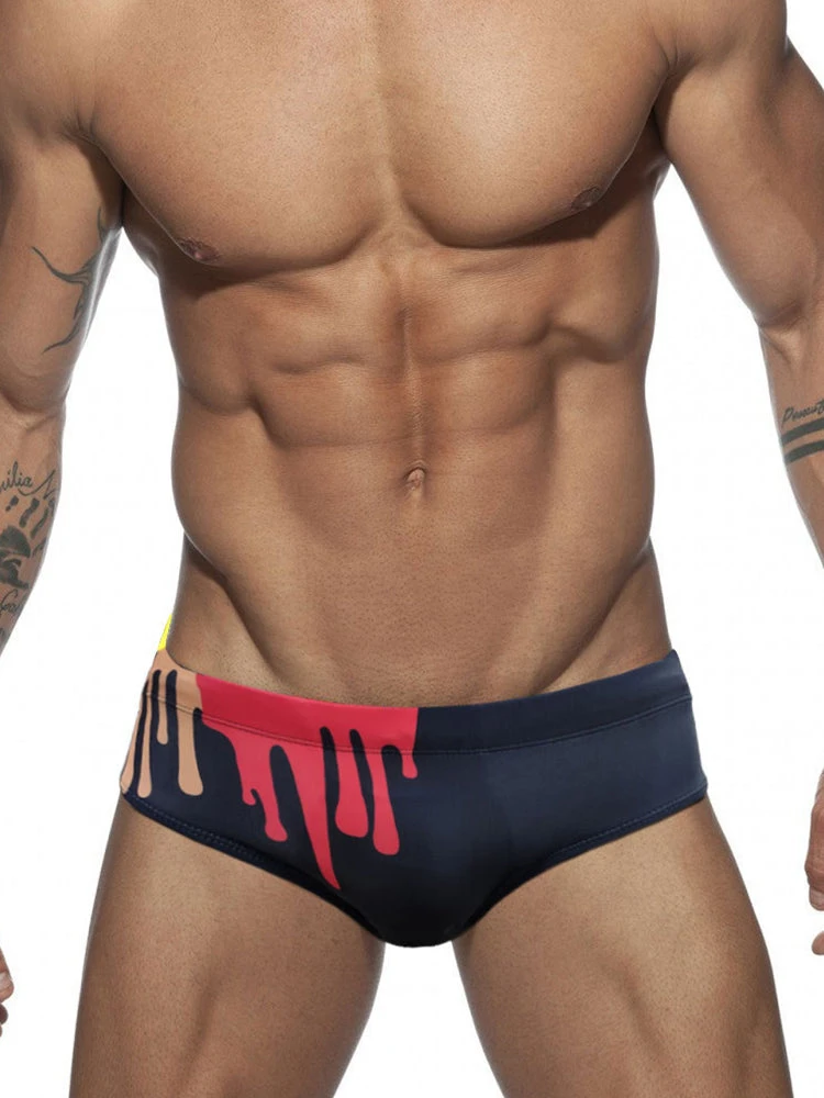 Graffiti Cushioned Men's Swimsuit Briefs(Graffiti Cushioned Mens Swimsuit Briefs) 8 Graffiti Cushioned Men's Swimsuit Briefs(Graffiti Cushioned Mens Swimsuit Briefs) - Image 8