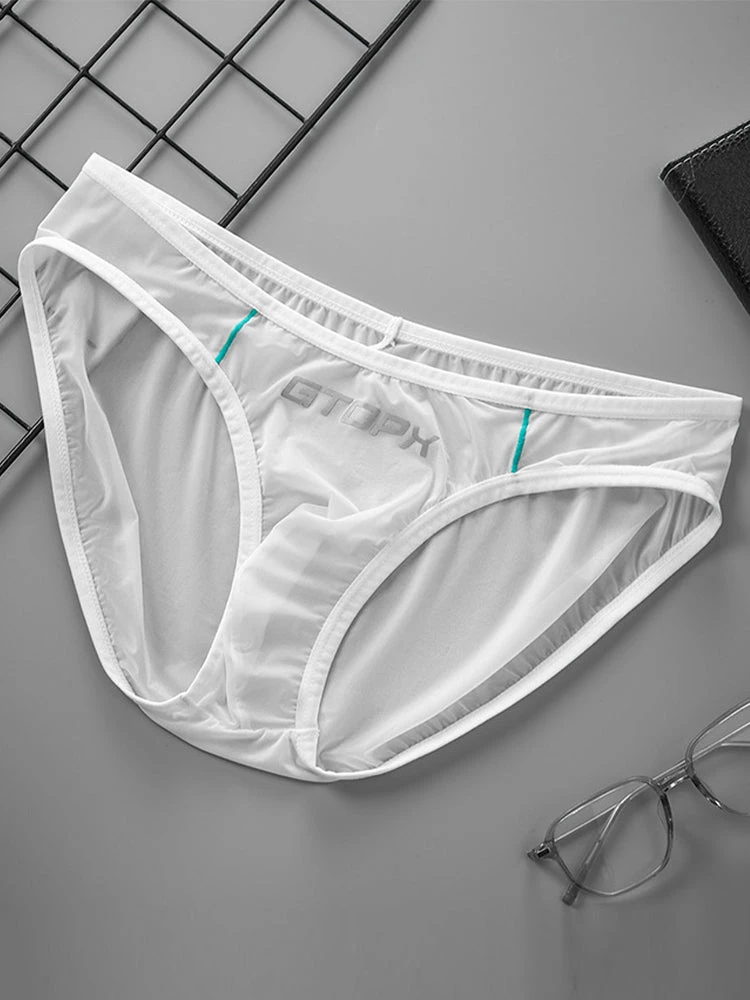 2 Pack Men's Sexy Stretch Sheer Sport Bikini – Lightweight & Breathable(2 Pack Mens Ice Silk Single Layer U Convex Low Rise Sexy Semi Transparent Bikini) 8 2 Pack Men's Sexy Stretch Sheer Sport Bikini – Lightweight & Breathable(2 Pack Mens Ice Silk Single Layer U Convex Low Rise Sexy Semi Transparent Bikini) - Image 8