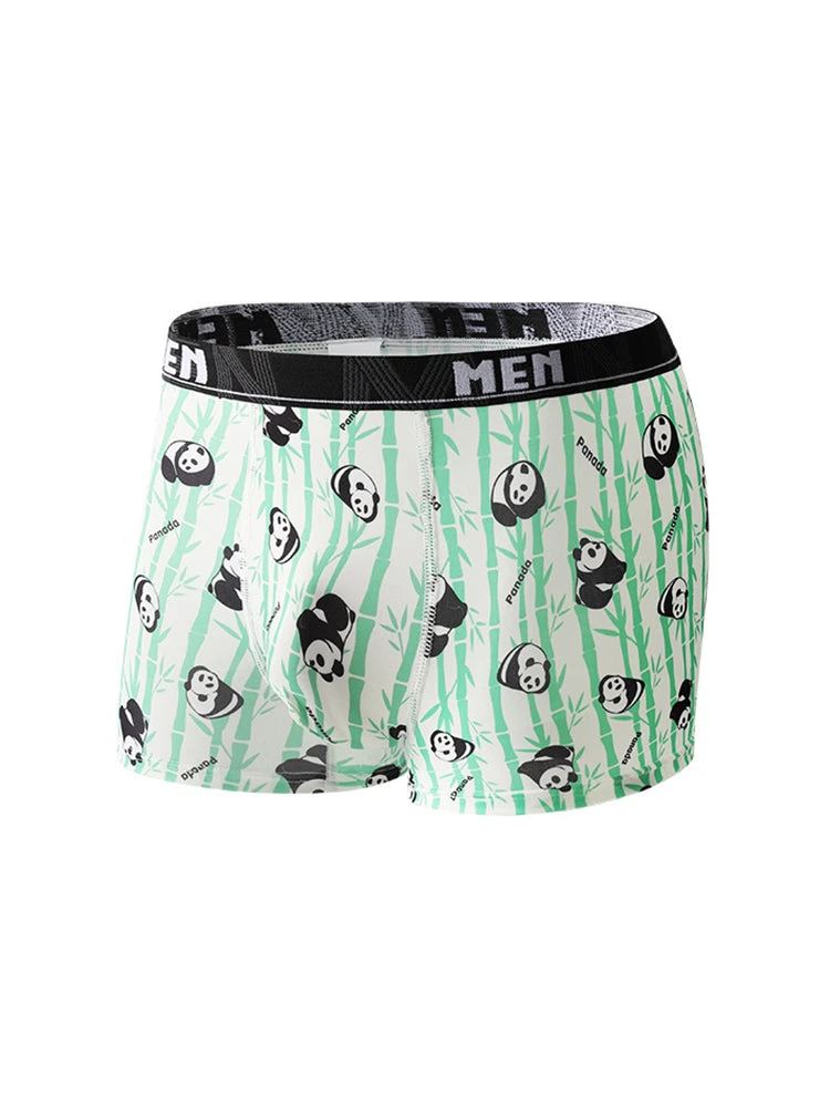 4-Pack Men's Trendy Print Ice Silk Mid-Rise Trunks(4 Pack Mens Trendy Print Ice Silk Mid Rise Trunks) 10 4-Pack Men's Trendy Print Ice Silk Mid-Rise Trunks(4 Pack Mens Trendy Print Ice Silk Mid Rise Trunks) - Image 10