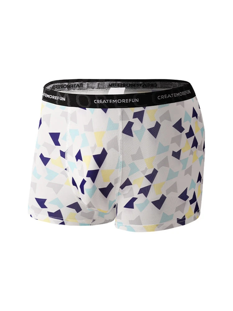 4 Pack Men's Mid-Rise Lightweight Printed Seamless Comfort Trunks(4 Pack Mens Mid Rise Lightweight Printed Seamless Comfort Trunks) 10 4 Pack Men's Mid-Rise Lightweight Printed Seamless Comfort Trunks(4 Pack Mens Mid Rise Lightweight Printed Seamless Comfort Trunks) - Image 10