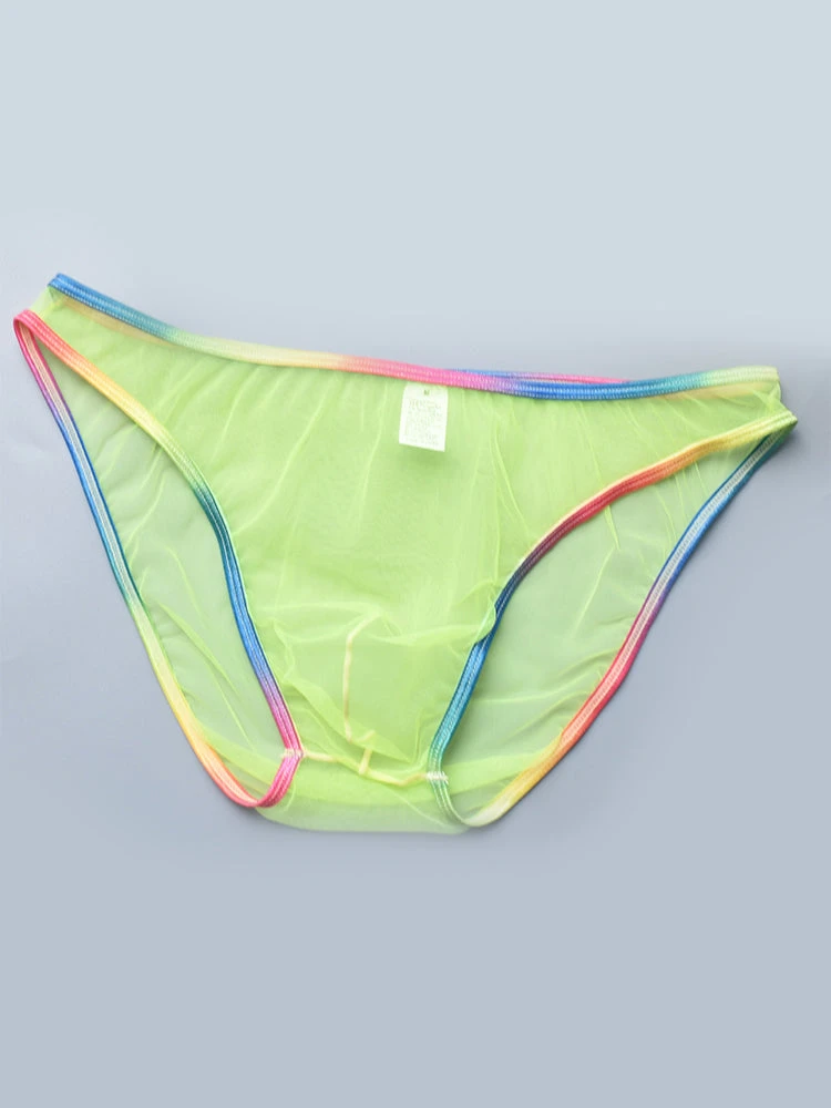 3-pack Men's Ultra-sheer Rainbow-edge Mesh Briefs(3 Pack Mens Ultra Sheer Rainbow Edge Mesh Briefs) 8 3-pack Men's Ultra-sheer Rainbow-edge Mesh Briefs(3 Pack Mens Ultra Sheer Rainbow Edge Mesh Briefs) - Image 8