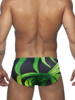 Men's Green Leaf Print Beach Bikini(Mens Green Leaf Print Beach Bikini) -Mr Saker 1 4 b9960575 2f63 438c 93c9 af6c4109723d