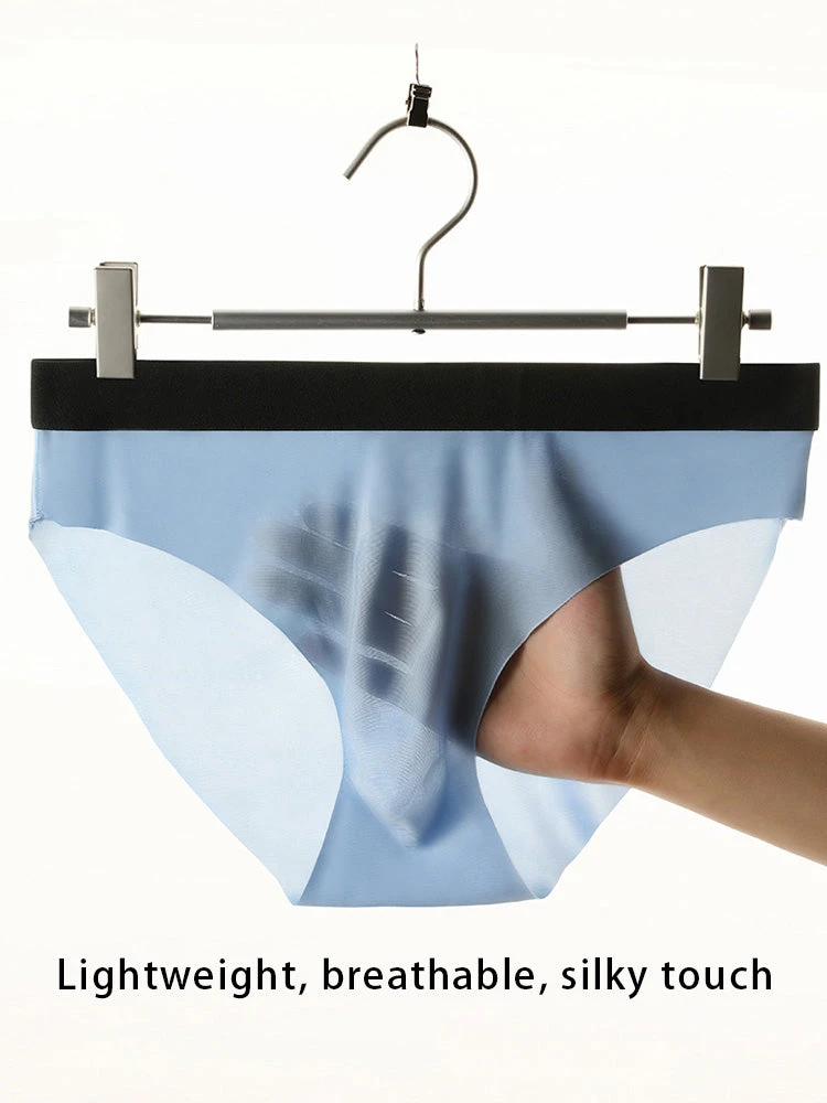 7 Pack Ball Support Seamless Men's Briefs(7 Pack Ball Support Ice Silk Seamless Mens Briefs Mrsaker) 5 7 Pack Ball Support Seamless Men's Briefs(7 Pack Ball Support Ice Silk Seamless Mens Briefs Mrsaker) - Image 5