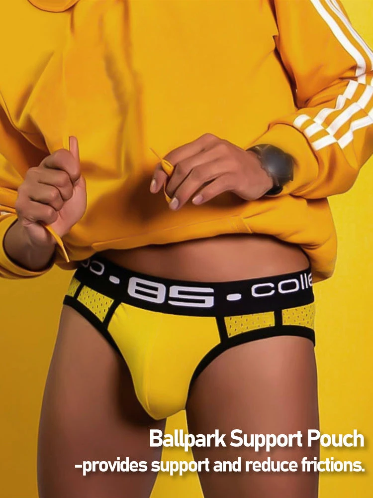 3 Pack Ball Support Pouch Breathable Briefs(3 Pack Ball Support Pouch Breathable Briefs) 2 3 Pack Ball Support Pouch Breathable Briefs(3 Pack Ball Support Pouch Breathable Briefs) - Image 2