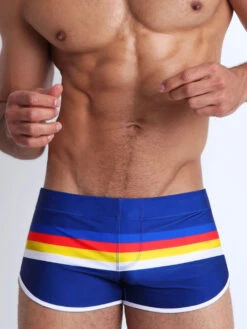 Men's Rainbow Striped Swimming Trunks(Mens Rainbow Striped Swimming Trunks) 24 Men's Rainbow Striped Swimming Trunks(Mens Rainbow Striped Swimming Trunks) -Mr Saker 1 4 ea352ce5 cad7 43f5 baea 22b001babbfd