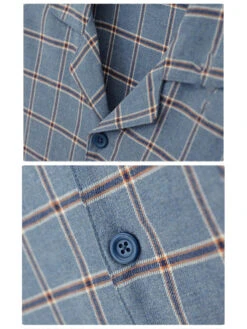 Men's Long Sleeve Woven Brushed Cotton Pajama Set(Mens Long Sleeve Woven Brushed Cotton Pajama Set) -Mr Saker 1 4 f0b3ac22 6e05 4c48 9fc3 68df4d258728