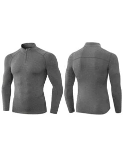 High Stretch Tight Sports Collar Long Sleeves For Men(High Stretch Tight Sports Collar Long Sleeves For Men) -Mr Saker 1 52
