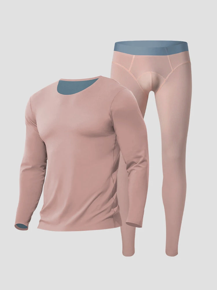 Men's Seamless Double-sided Round Neck Thermal Underwear Set(Mens Seamless Double Sided Round Neck Thermal Underwear Set) 19 Men's Seamless Double-sided Round Neck Thermal Underwear Set(Mens Seamless Double Sided Round Neck Thermal Underwear Set) - Image 19