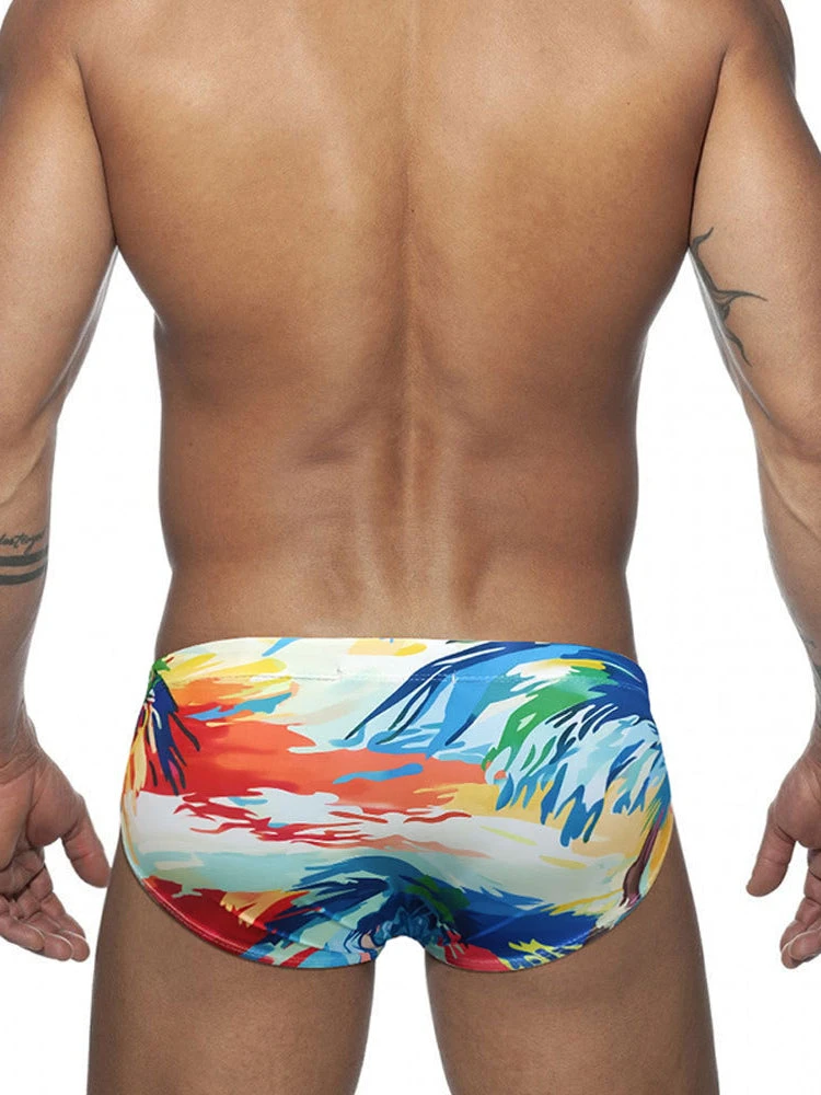 Men's 3D Pouch Ink Art Beach Swim Briefs(Mens 3d Pouch Ink Art Beach Swim Brief) 4 Men's 3D Pouch Ink Art Beach Swim Briefs(Mens 3d Pouch Ink Art Beach Swim Brief) - Image 4