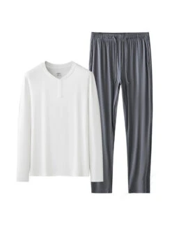 60S Modal Men's Solid Color Pajama Set | Comfortable Casual Wear For All Seasons(60s Modal Mens Solid Color Pajama Set Comfortable Casual Wear For All Seasons) 36 60S Modal Men's Solid Color Pajama Set | Comfortable Casual Wear For All Seasons(60s Modal Mens Solid Color Pajama Set Comfortable Casual Wear For All Seasons) -Mr Saker 1 5 23184908 6f44 4f82 8eeb 73857e8a6460