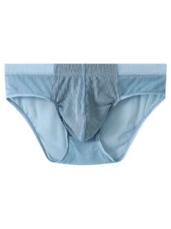 2 Pack Men’s Striped Separate Pouch Thin Briefs(2 Pack Men S Striped Separate Pouch Thin Briefs)