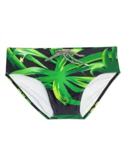 Men's Green Leaf Print Beach Bikini(Mens Green Leaf Print Beach Bikini) -Mr Saker 1 5 59669a6d 4da1 4979 84dd 525ccedd8654