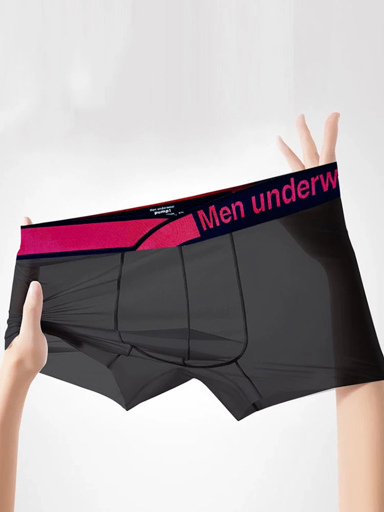 Men's Quick-Dry Semi-Sheer Lightweight Ice Silk Trunks(Mens Quick Dry Semi Sheer Lightweight Ice Silk Trunks) 4 Men's Quick-Dry Semi-Sheer Lightweight Ice Silk Trunks(Mens Quick Dry Semi Sheer Lightweight Ice Silk Trunks) - Image 4