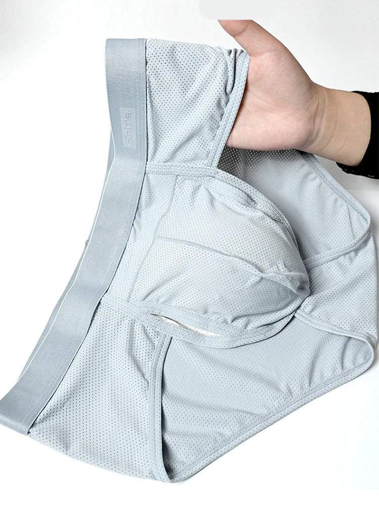 4 Pack Men's Large Pouch Separation Ice Silk Briefs(4 Pack Mens Large Pouch Separation Ice Silk Briefs) 6 4 Pack Men's Large Pouch Separation Ice Silk Briefs(4 Pack Mens Large Pouch Separation Ice Silk Briefs) - Image 6