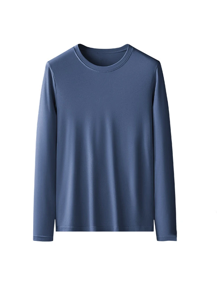 Men's Double-sided Modal Long-sleeved Solid Color T-shirt(Mens Double Sided Modal Long Sleeved Solid Color T Shirt) 19 Men's Double-sided Modal Long-sleeved Solid Color T-shirt(Mens Double Sided Modal Long Sleeved Solid Color T Shirt) - Image 19