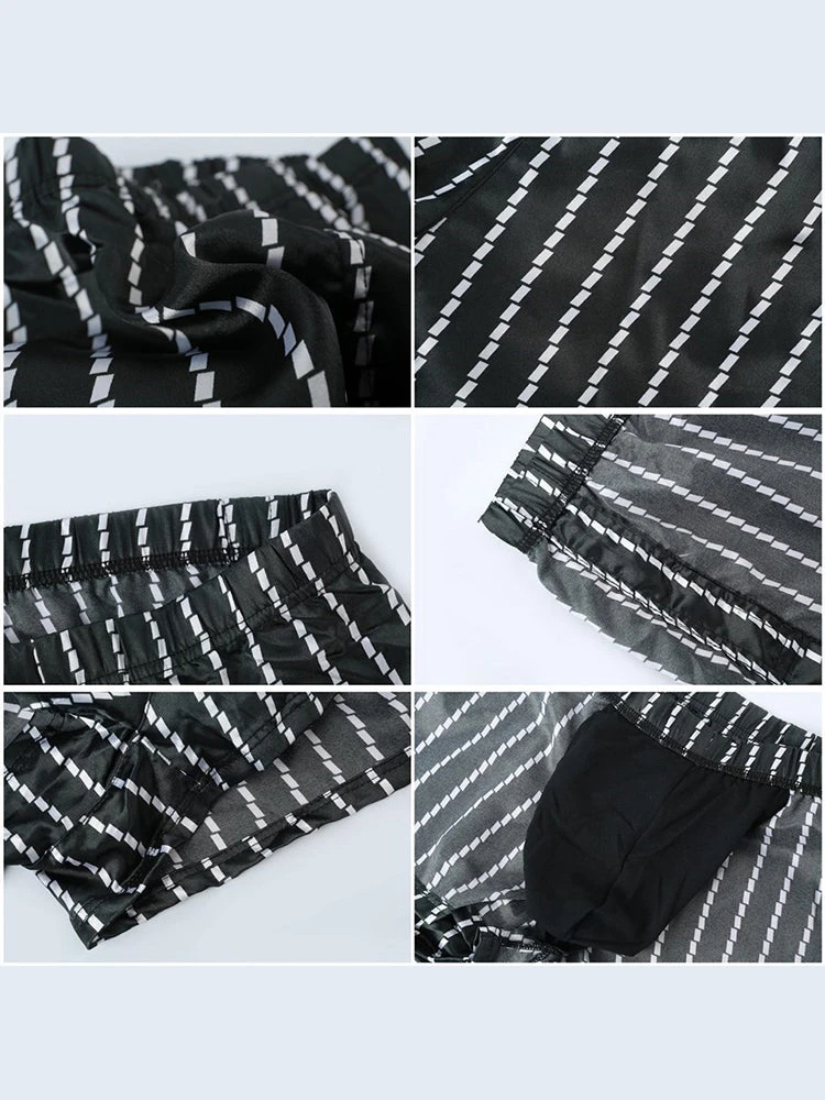 Men's Vintage Striped Moisture-Wicking Casual Board Shorts(Mens Vintage Striped Moisture Wicking Casual Board Shorts) 7 Men's Vintage Striped Moisture-Wicking Casual Board Shorts(Mens Vintage Striped Moisture Wicking Casual Board Shorts) - Image 7