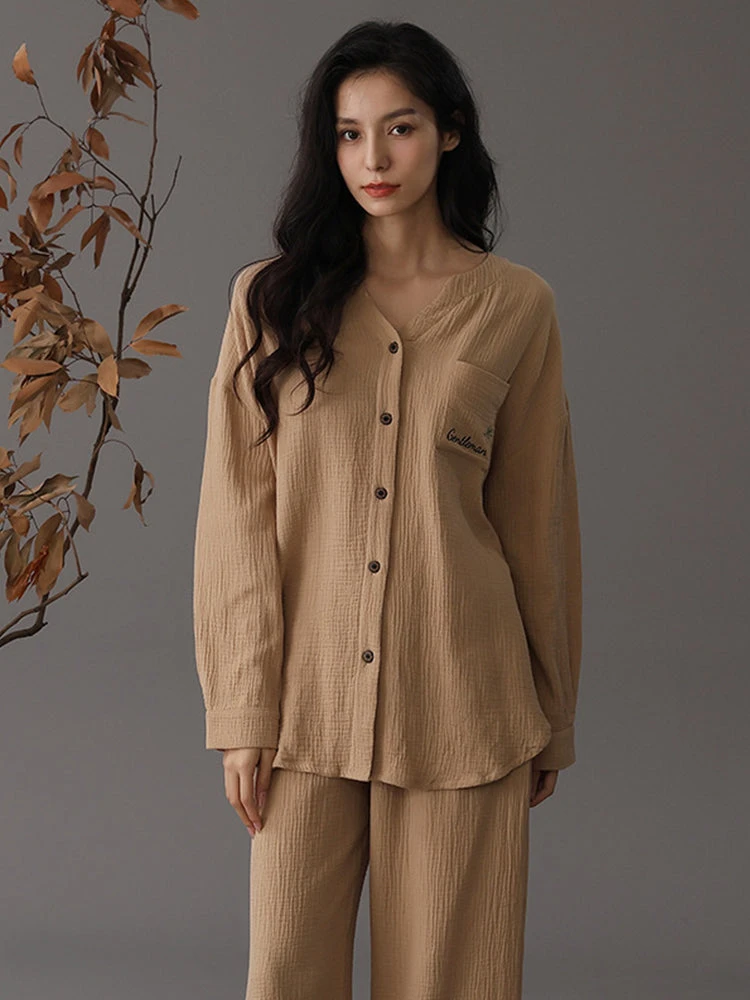 Autumn And Winter Loose Couple Cotton Pajamas Sets(Autumn And Winter Loose Couple Cotton Pajamas Sets) 10 Autumn And Winter Loose Couple Cotton Pajamas Sets(Autumn And Winter Loose Couple Cotton Pajamas Sets) - Image 10