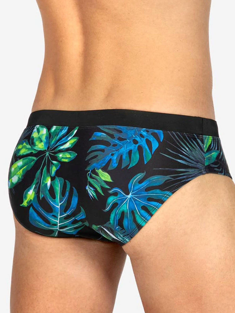 Men's Retro Print Casual Beach Swim Briefs(Mens Retro Print Casual Beach Swim Briefs) 4 Men's Retro Print Casual Beach Swim Briefs(Mens Retro Print Casual Beach Swim Briefs) - Image 4